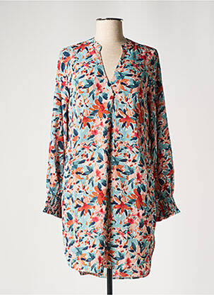 Tunique manches longues tissage crêpe vert EMMA ELLA femme