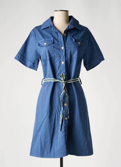 Robe courte bleu PAKO LITTO pour femme