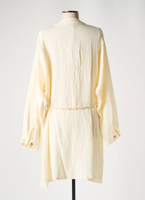 Robe mi-longue beige GRACE & MILA pour femme