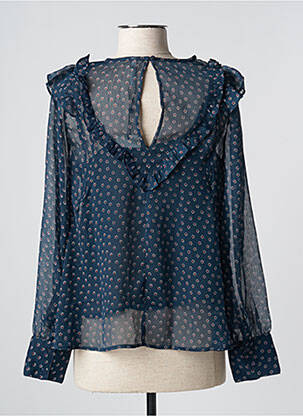Blouse légère et transparente manches longues bleu PEPE JEANS femme