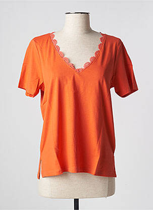 T-shirt orange ONLY pour femme