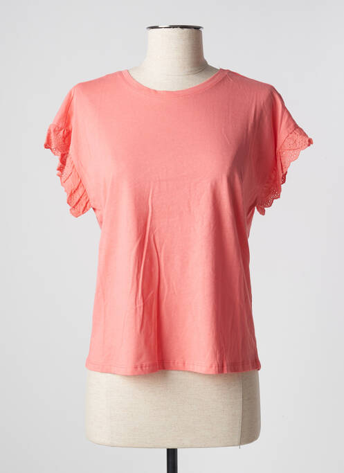 T-shirt orange ONLY pour femme