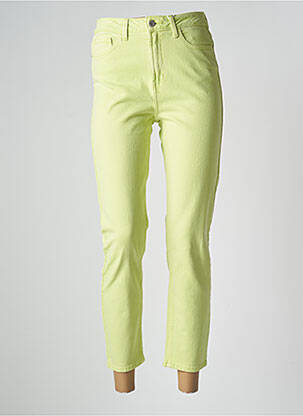 Jeans coupe droite taille haute taille haute vert ONLY femme