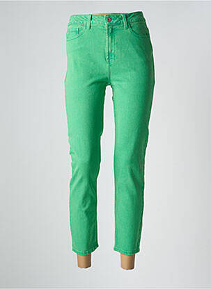 Jeans coupe droite taille haute taille haute vert ONLY femme