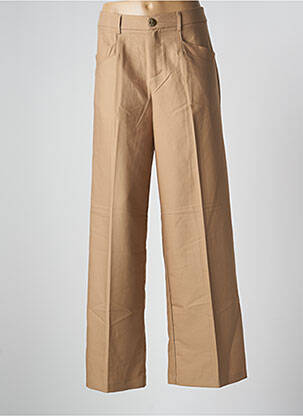 Pantalon large marron GRACE & MILA pour femme