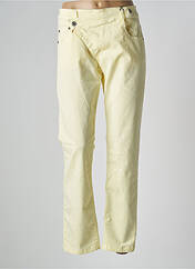 Pantalon slim jaune PLEASE pour femme seconde vue