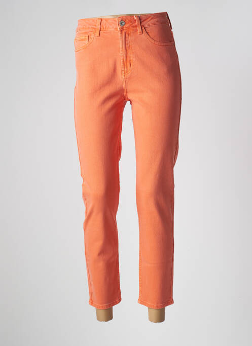 Jeans coupe droite orange ONLY pour femme