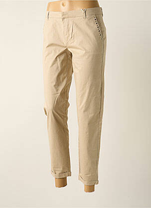 Pantalon 7/8 stretch taille normale beige ONLY femme