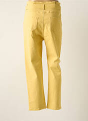 Pantalon droit jaune GRACE & MILA pour femme seconde vue