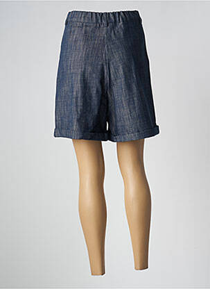 Bermuda taille haute taille haute bleu PAKO LITTO femme