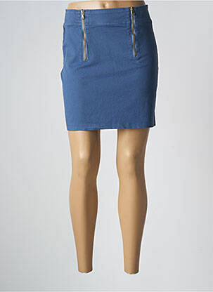 Jupe courte poches bleu PAKO LITTO femme