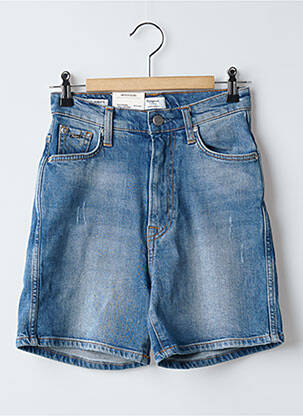Short tissage denim taille haute bleu PEPE JEANS femme