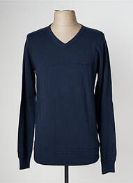 Pull col v manches longues bleu KAPORAL homme