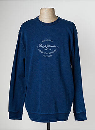 Sweat-shirt tissage jersey manches longues bleu PEPE JEANS homme