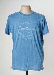 T-shirt bleu PEPE JEANS pour homme seconde vue