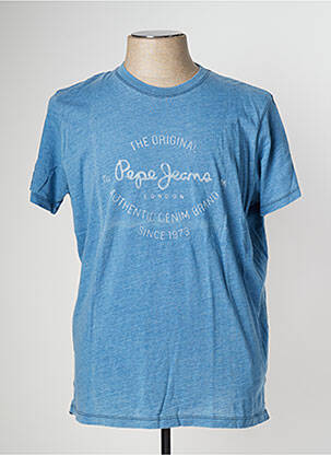 T-shirt bleu PEPE JEANS pour homme