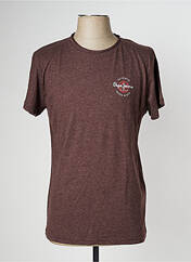 T-shirt marron PEPE JEANS pour homme seconde vue