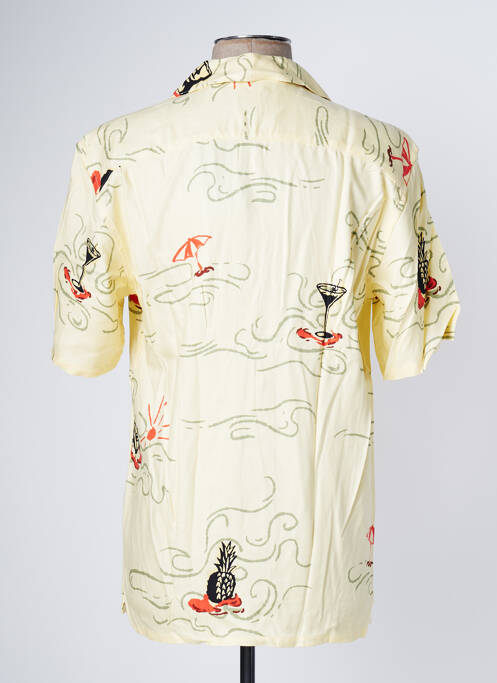 Chemise manches courtes jaune ONLY&SONS pour homme