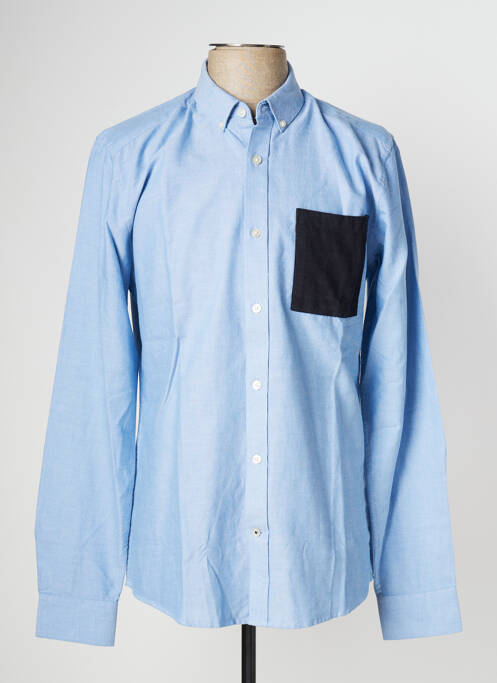 Chemise manches longues bleu ONLY&SONS pour homme