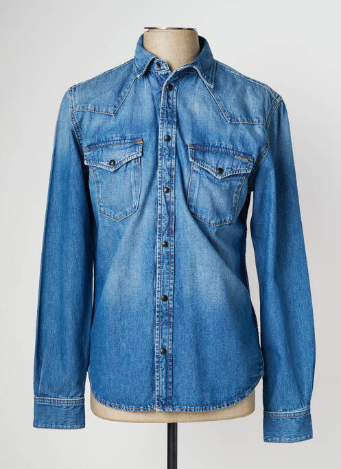 Chemise manches longues bleu PEPE JEANS pour homme