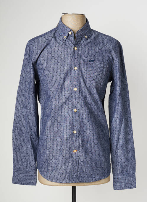 Chemise manches longues bleu PEPE JEANS pour homme