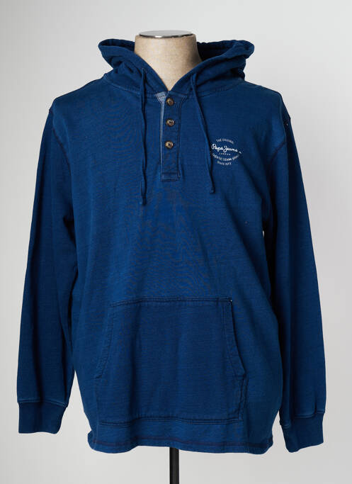 Sweat-shirt à capuche bleu PEPE JEANS pour homme