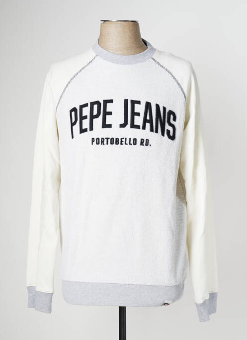 Sweat-shirt blanc PEPE JEANS pour homme