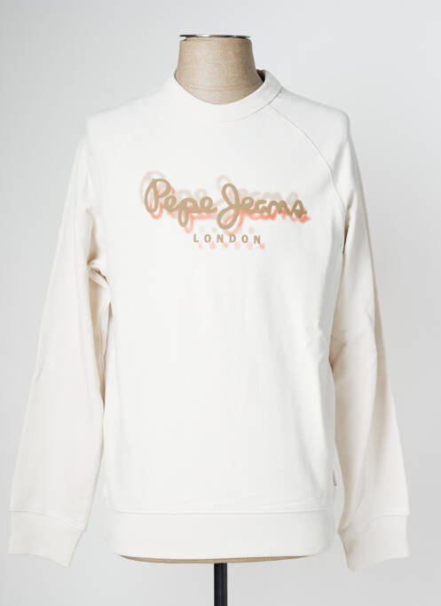 Sweat-shirt blanc PEPE JEANS pour homme