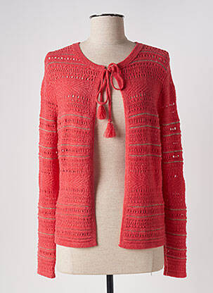 Gilet manches longues stretch orange GRACE & MILA femme