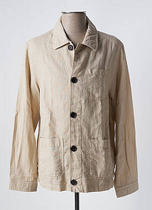 Veste casual fermeture boutonnée sur le devant beige 16 SHADES homme