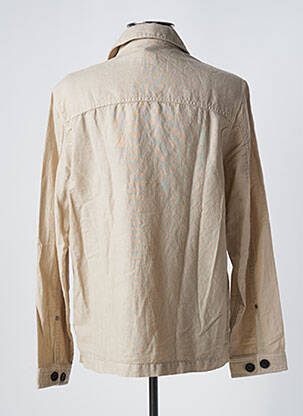 Veste casual fermeture boutonnée sur le devant beige 16 SHADES homme