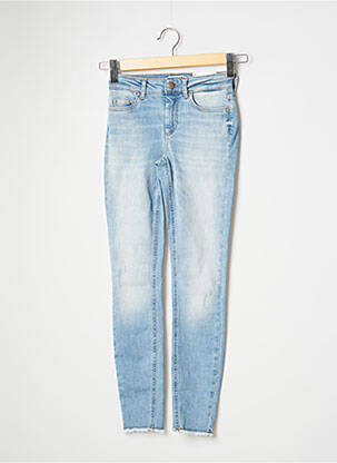 Jeans coupe slim broderie rivets taille normale bleu ONLY femme