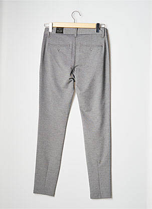 Pantalon slim fermeture zippée sous rabat boutonné gris ONLY&SONS homme