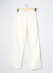 Pantalon droit blanc PAKO LITTO pour femme seconde vue