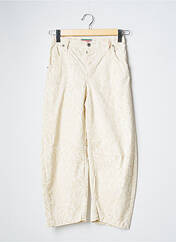 Pantalon large beige PLEASE pour femme seconde vue