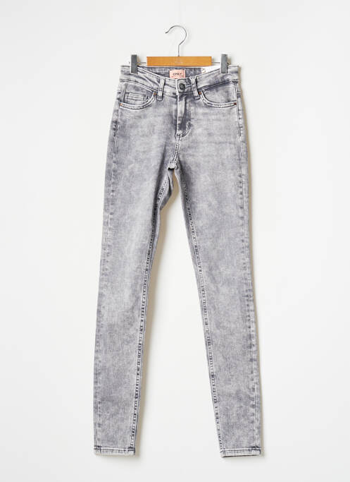 Jeans skinny gris ONLY pour femme