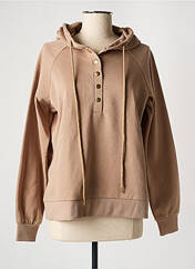 Sweat-shirt à capuche beige VERO MODA pour femme seconde vue