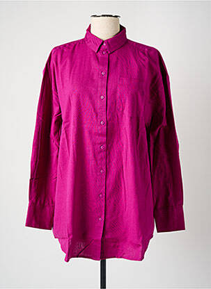 Chemisier tissage crêpe manches longues rose VERO MODA femme
