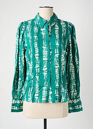Chemisier coupe droite manches longues vert VERO MODA femme