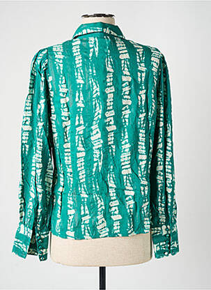 Chemisier coupe droite manches longues vert VERO MODA femme