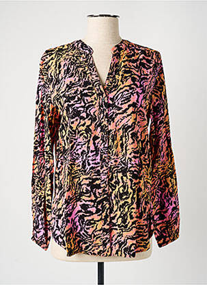 Chemisier coupe cintrée manches longues noir B.YOUNG femme