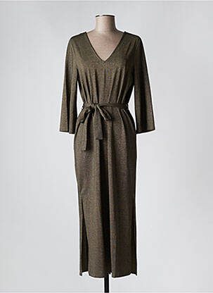 Robe longue manches longues manches longues vert VERO MODA femme
