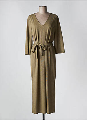 Robe longue manches longues manches longues beige VERO MODA femme