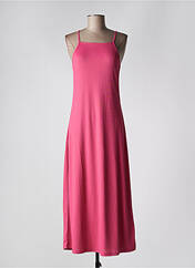 Robe longue rose ICHI pour femme seconde vue