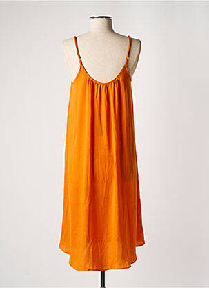 Robe mi-longue fines bretelles jaune AWARE BY VERO MODA femme