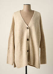 Gilet manches longues beige VERO MODA pour femme seconde vue