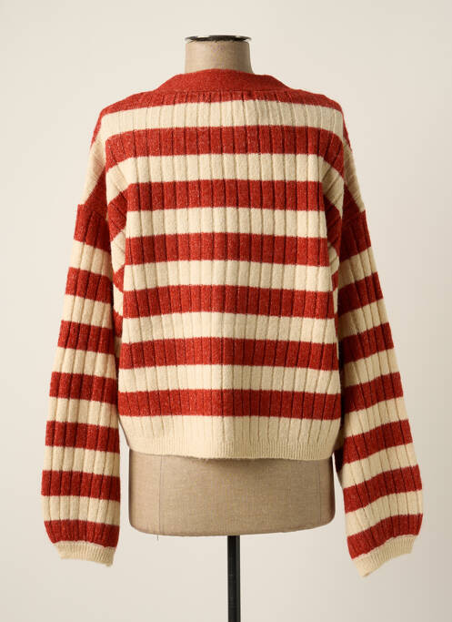 Gilet manches longues orange VERO MODA pour femme