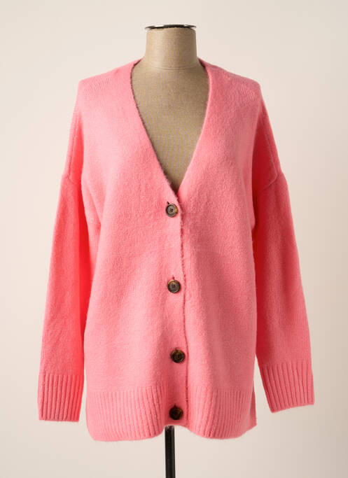 Gilet manches longues rose VERO MODA pour femme