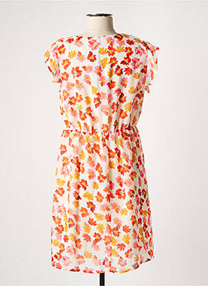 Robe courte manches courtes manches courtes orange VERO MODA femme