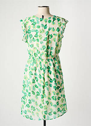 Robe courte manches courtes manches courtes vert VERO MODA femme